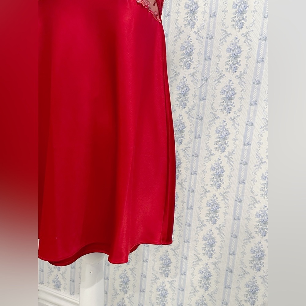 Victoria's Secret Christmas edition Red slip dress - Picture 3 of 5